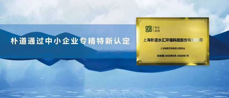 喜报！朴道通过上海市“专精特新”中小企业资质认定